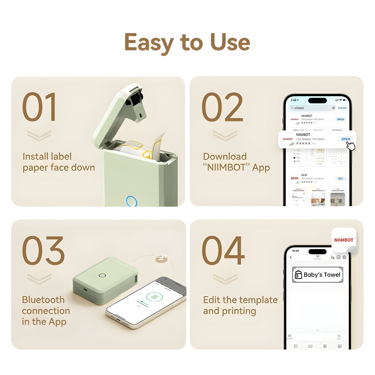 TagIt - Portable Inkless Adhesive Label Printer - VeleHome™