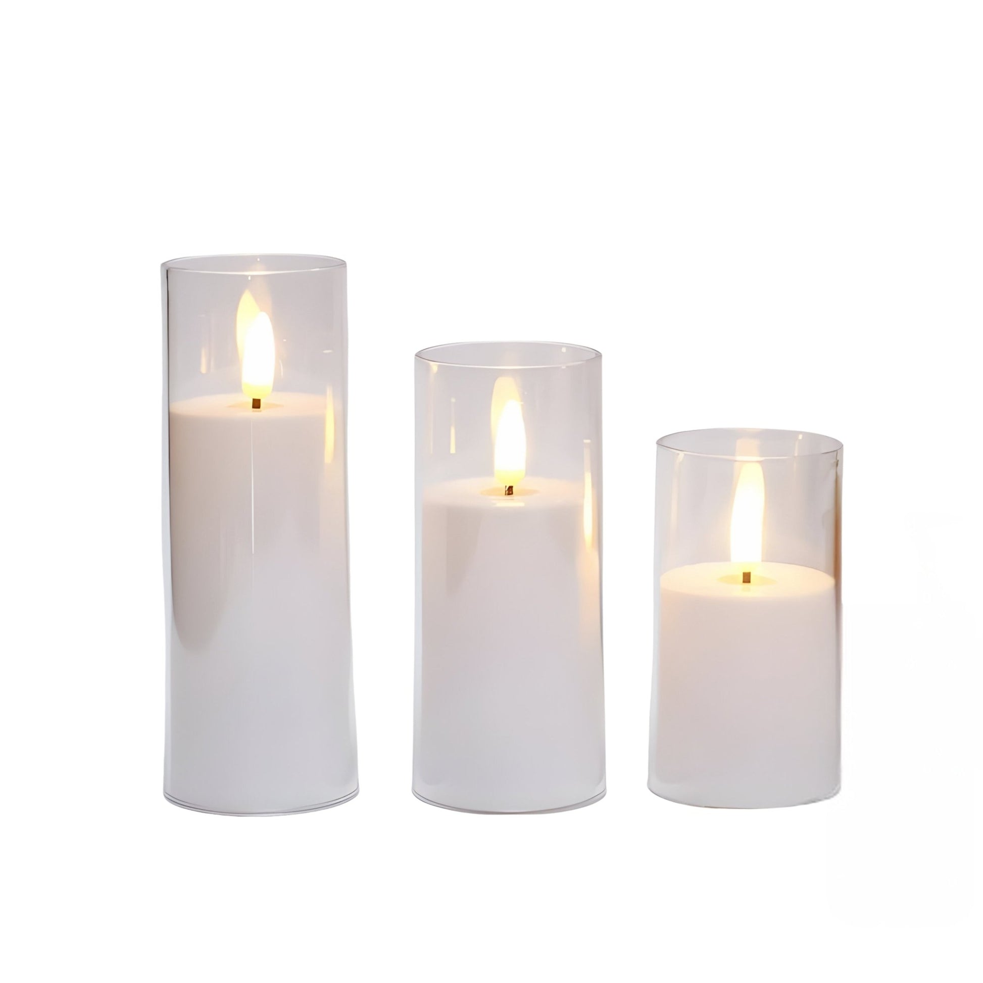 ChicVibe - Glass Flameless Candles - VeleHome™