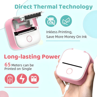 PrintGo - Portable Inkless Adhesive Mini Printer - VeleHome™