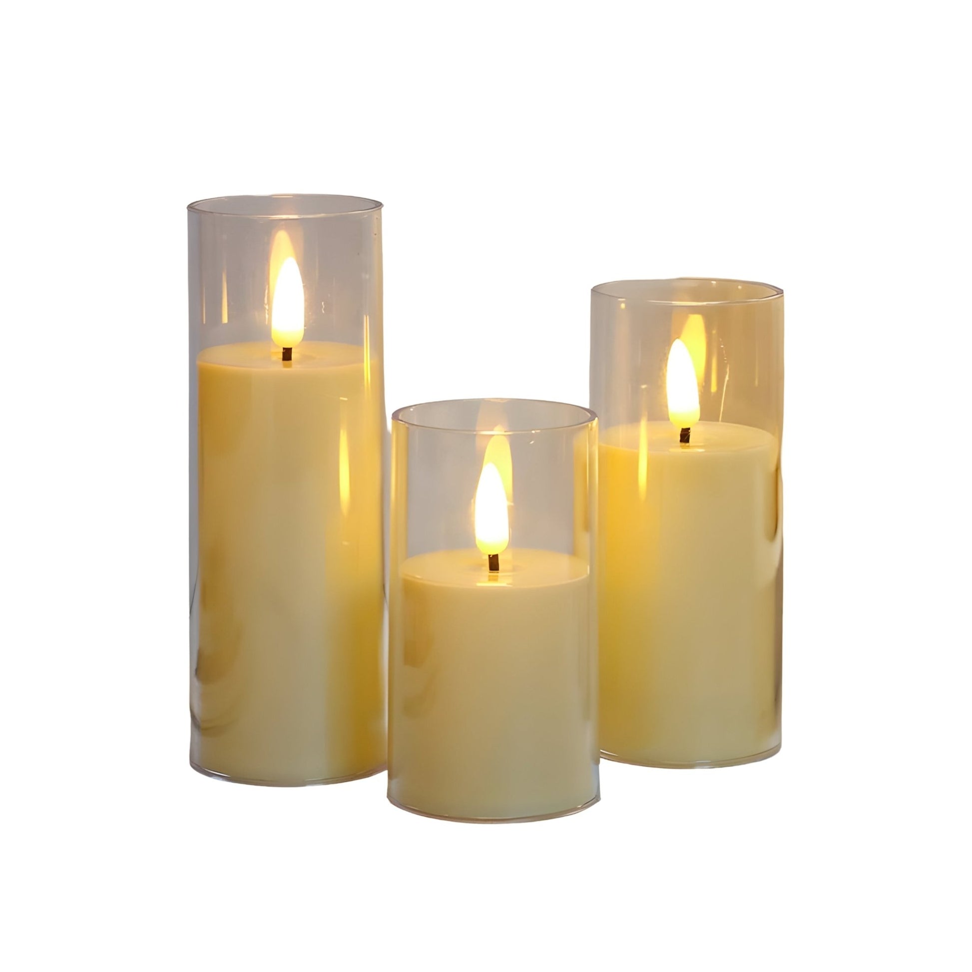 ChicVibe - Glass Flameless Candles - VeleHome™
