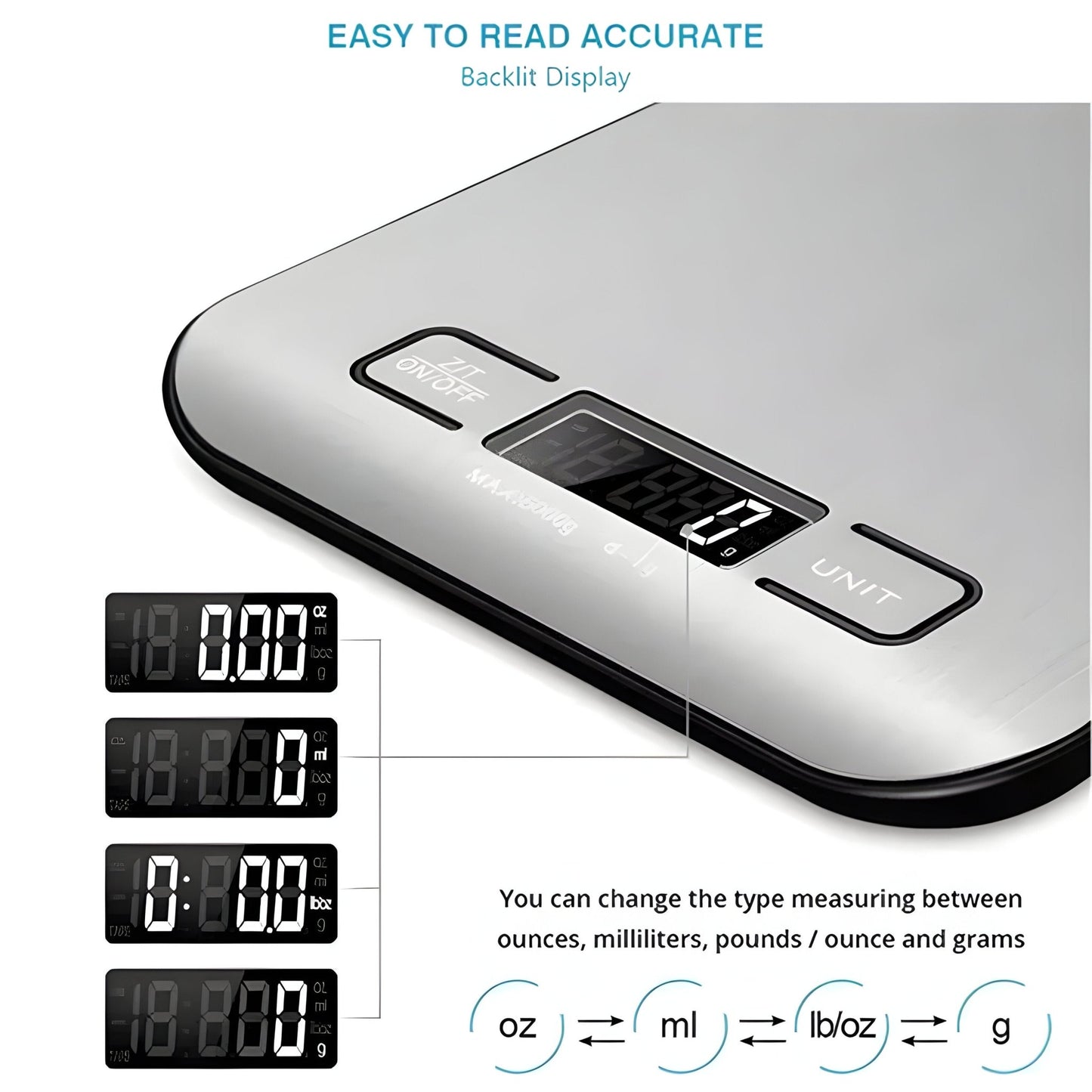 WiseWeight - Digital Kitchen Scale - VeleHome™