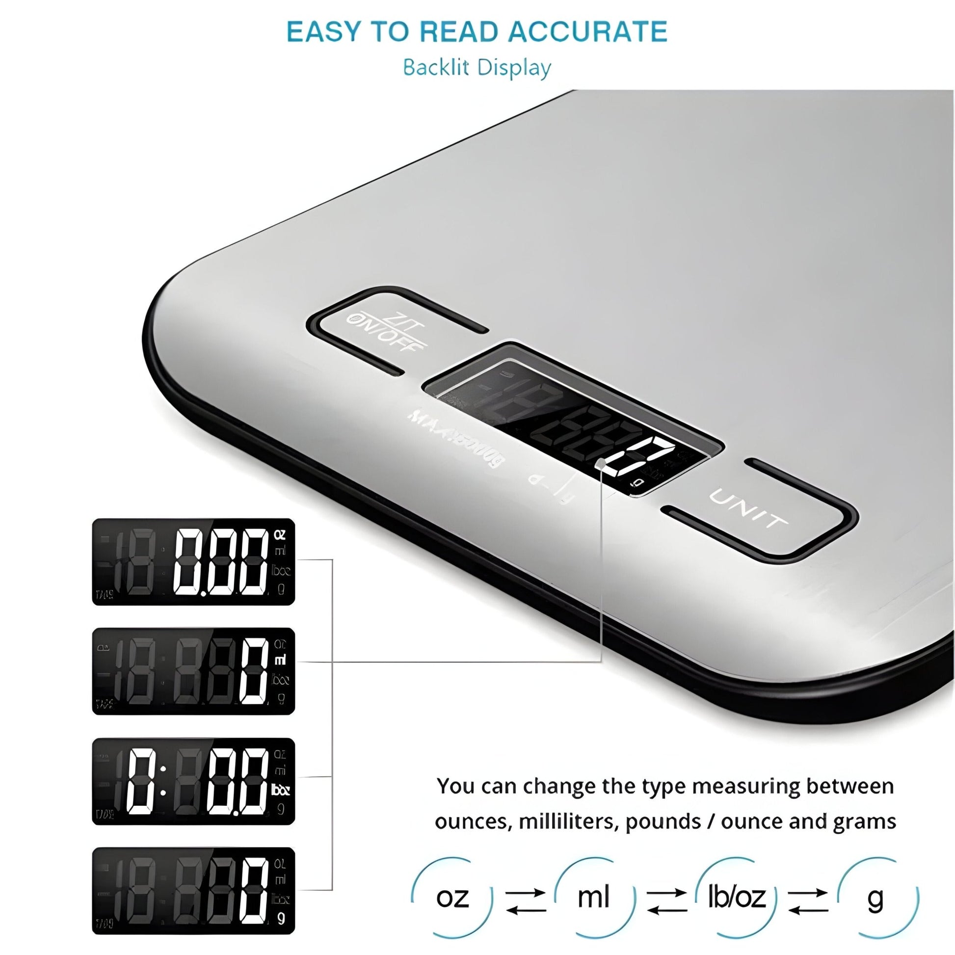 WiseWeight - Digital Kitchen Scale - VeleHome™