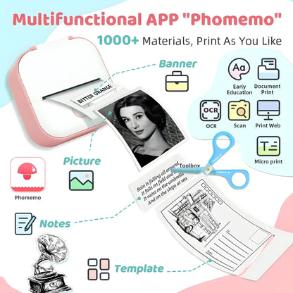 PrintGo - Portable Inkless Adhesive Mini Printer - VeleHome™