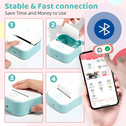 PrintGo - Portable Inkless Adhesive Mini Printer - VeleHome™