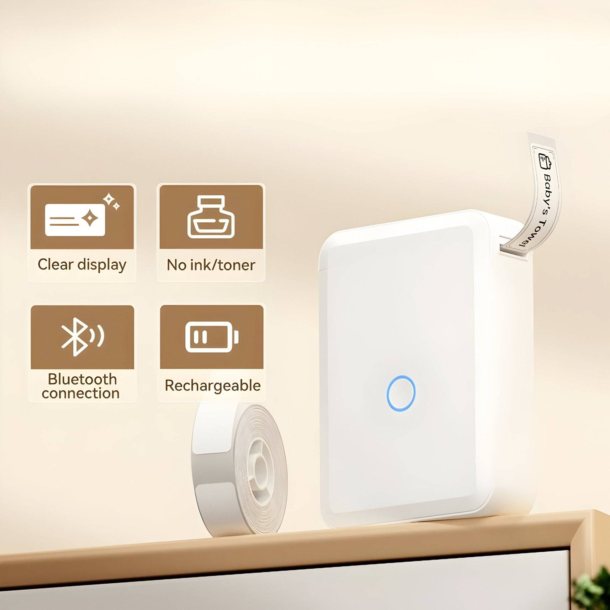 TagIt - Portable Inkless Adhesive Label Printer - VeleHome™