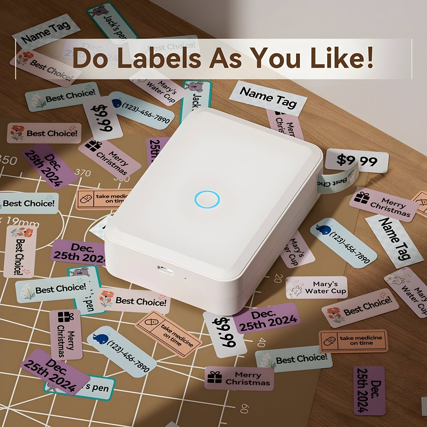 TagIt - Portable Inkless Adhesive Label Printer - VeleHome™