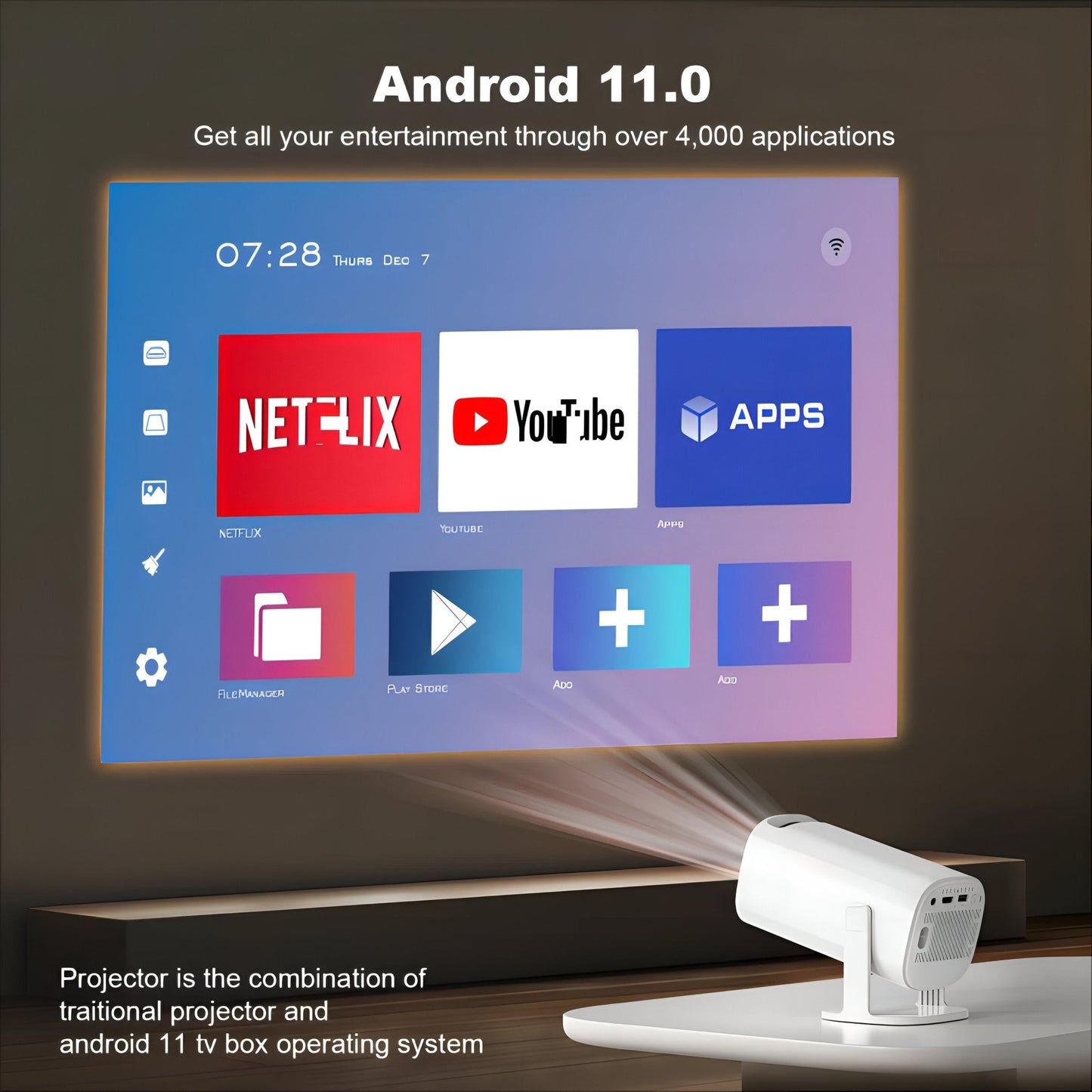 JoyBuddy - Portable Smart Mini Projector - VeleHome™
