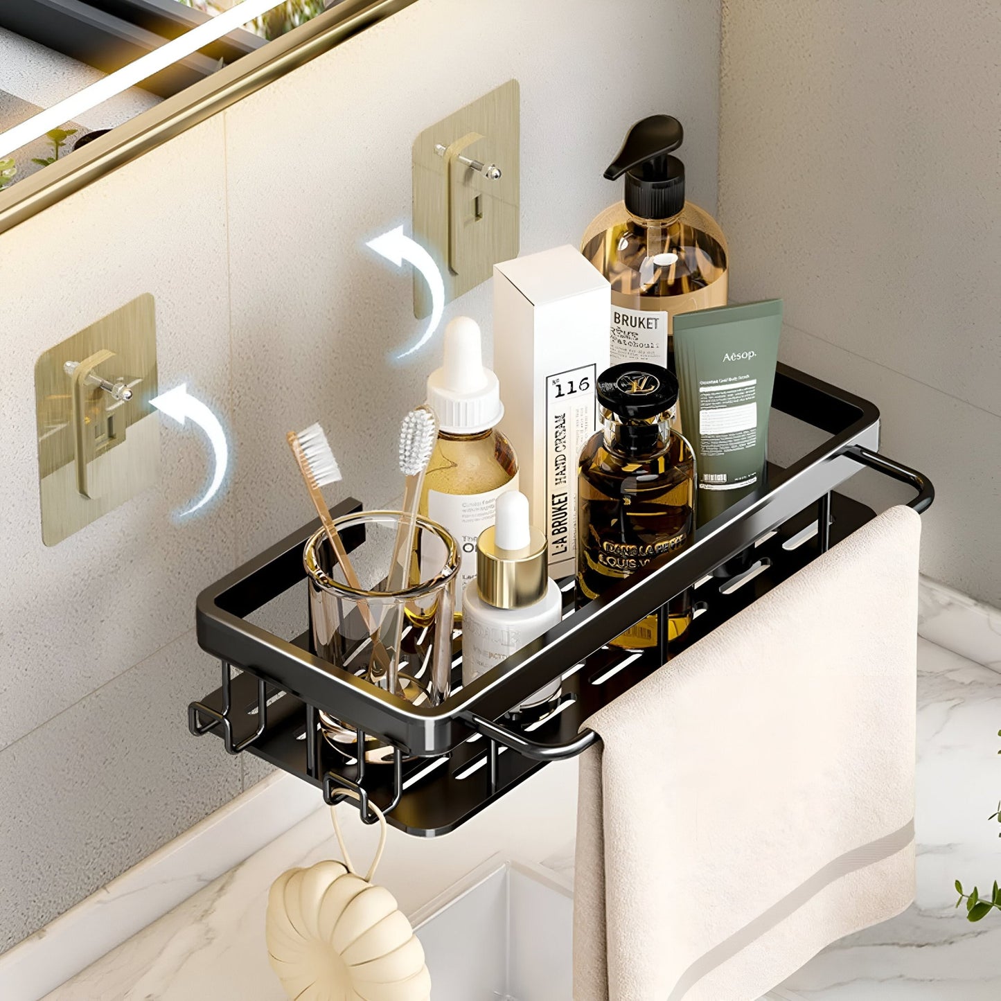 AquaNest - Self - Adhesive Shower Caddy - VeleHome™