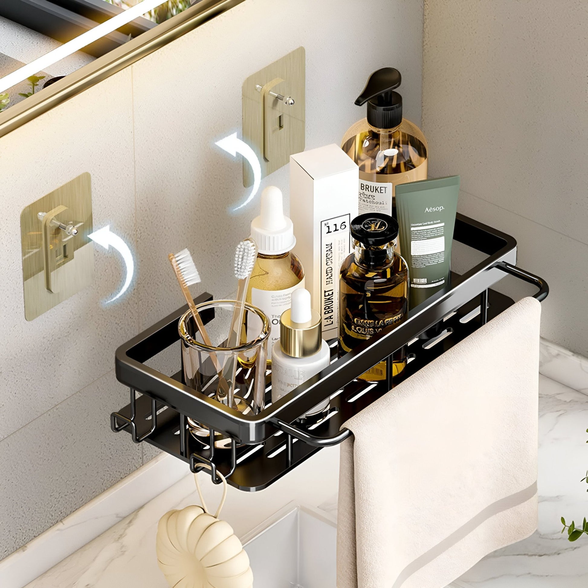 AquaNest - Self - Adhesive Shower Caddy - VeleHome™