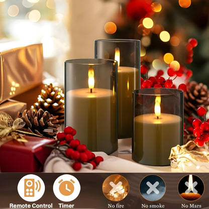 ChicVibe - Glass Flameless Candles - VeleHome™