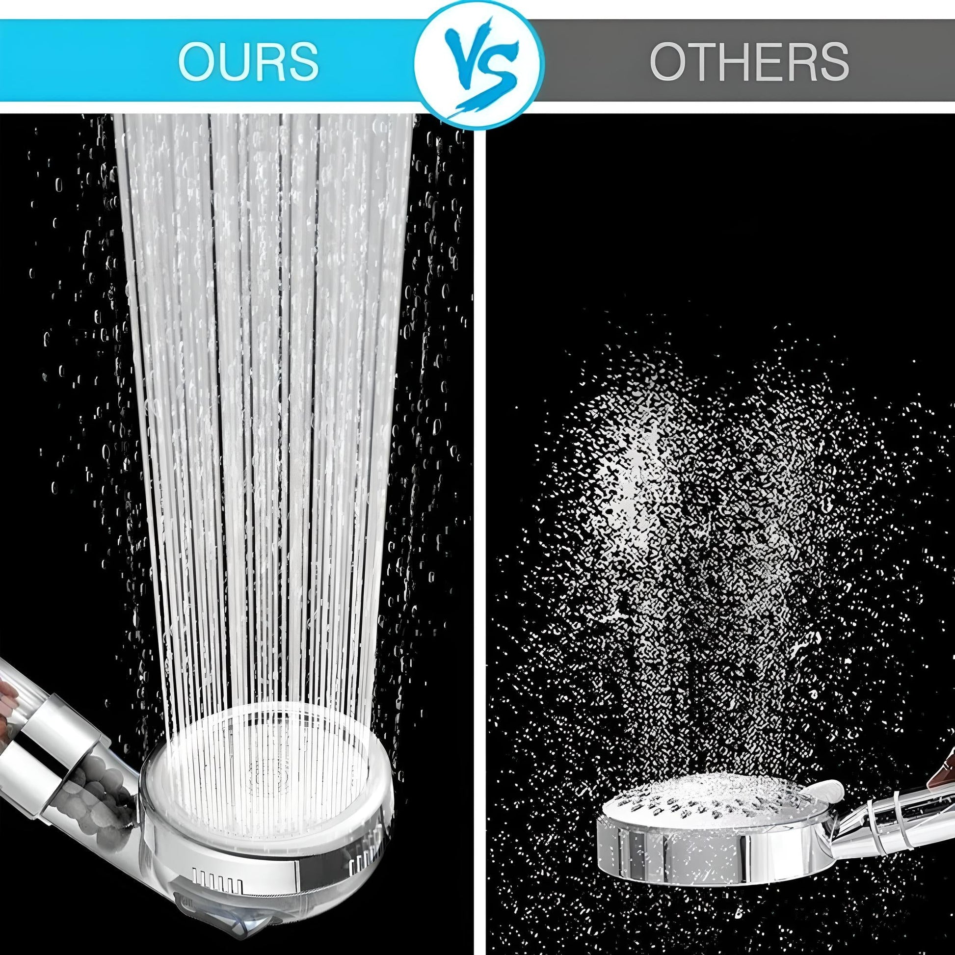 AquaFlow - High Pressure Shower Head with Filter - VeleHome™