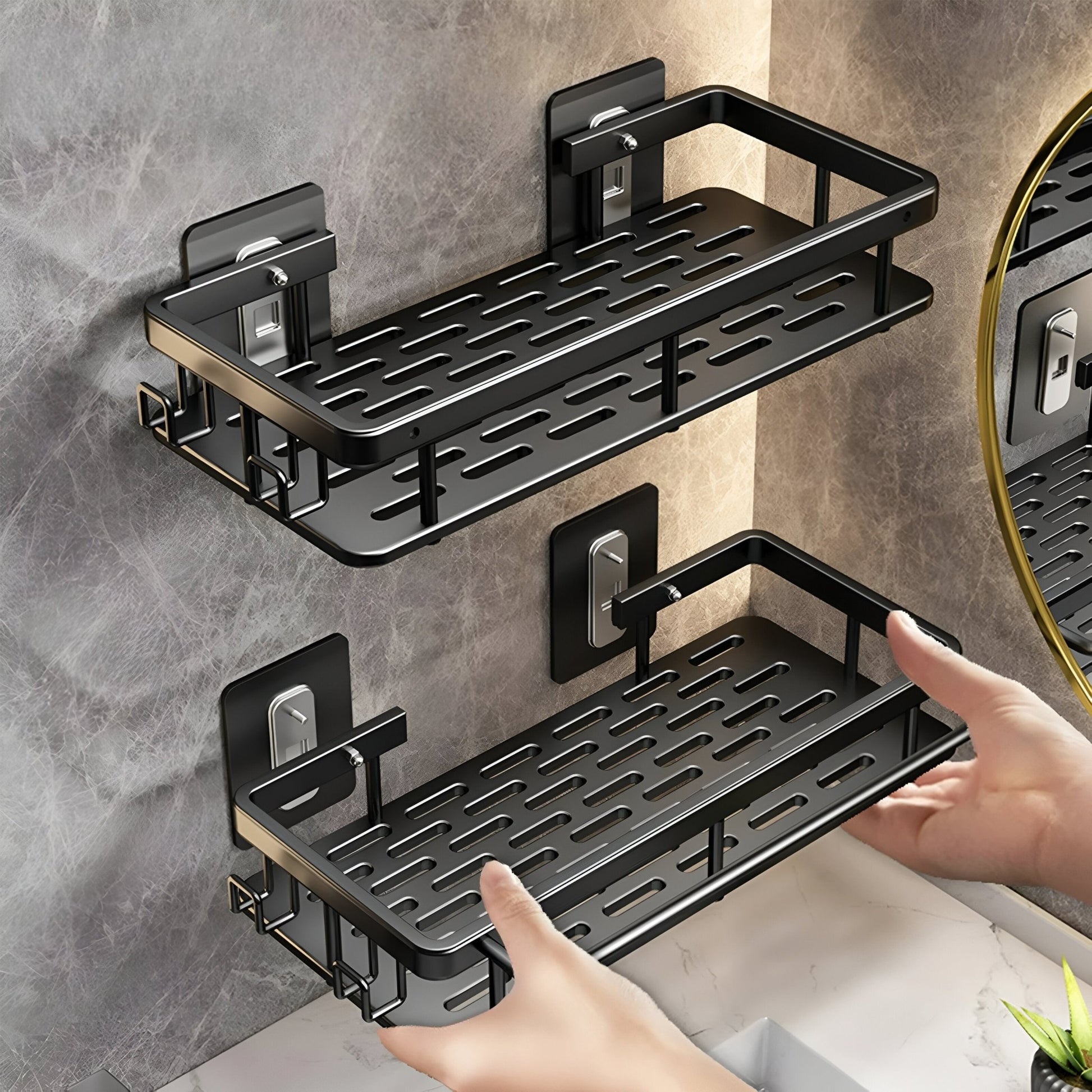 AquaNest - Self - Adhesive Shower Caddy - VeleHome™