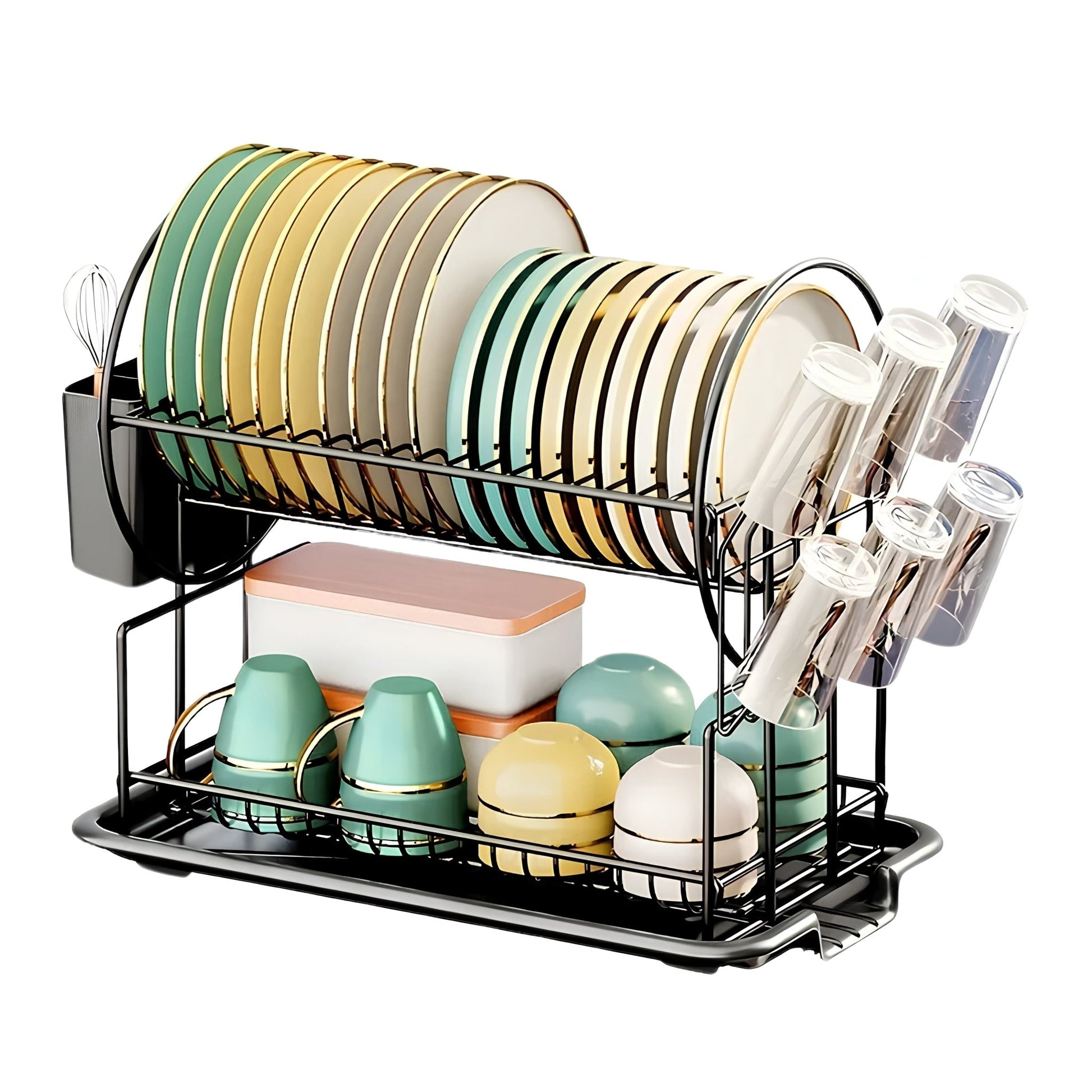2 - Tier Dish Drying Rack - VeleHome™