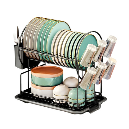 2 - Tier Dish Drying Rack - VeleHome™