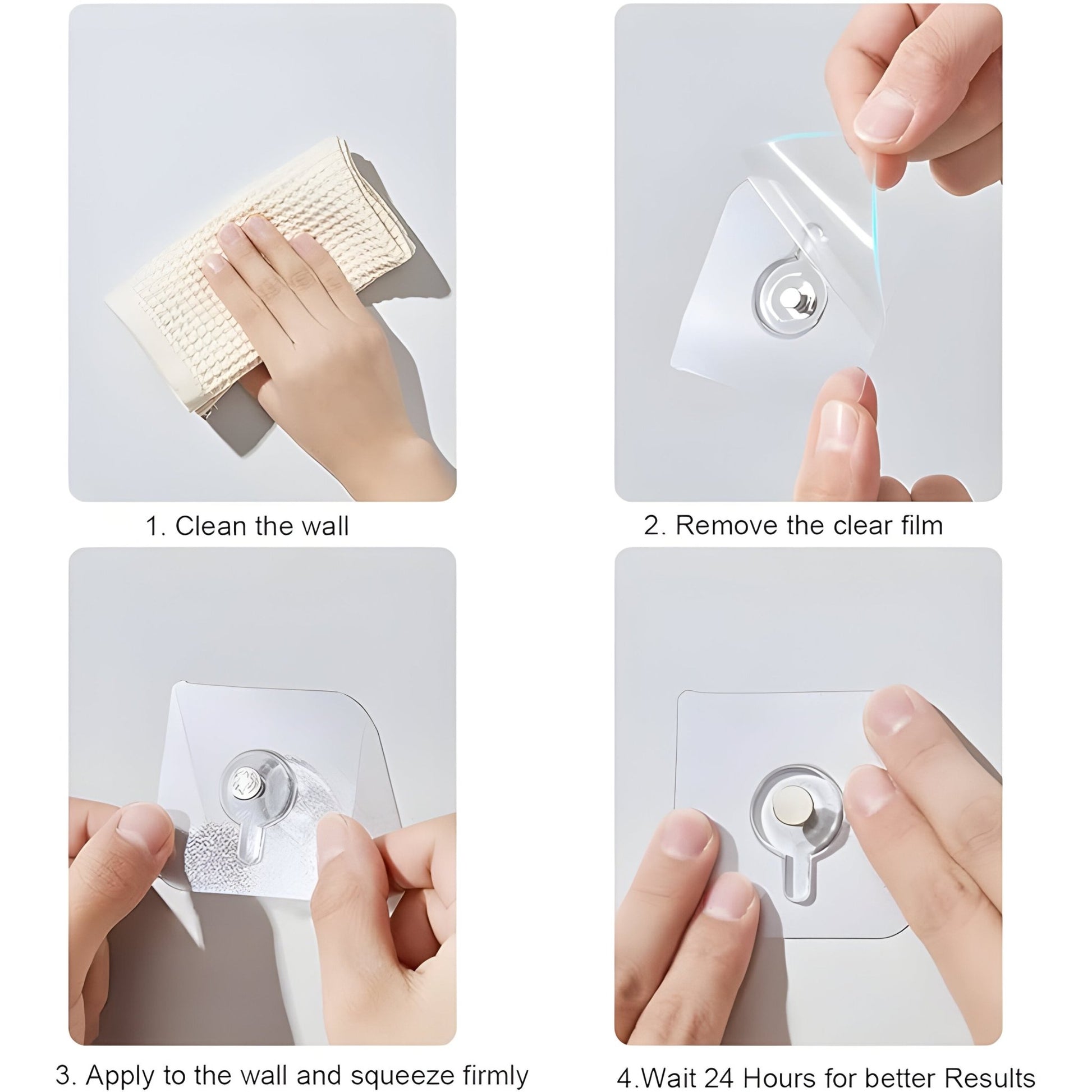 Self - Adhesive Wall Hooks for Frames & Clocks - VeleHome™