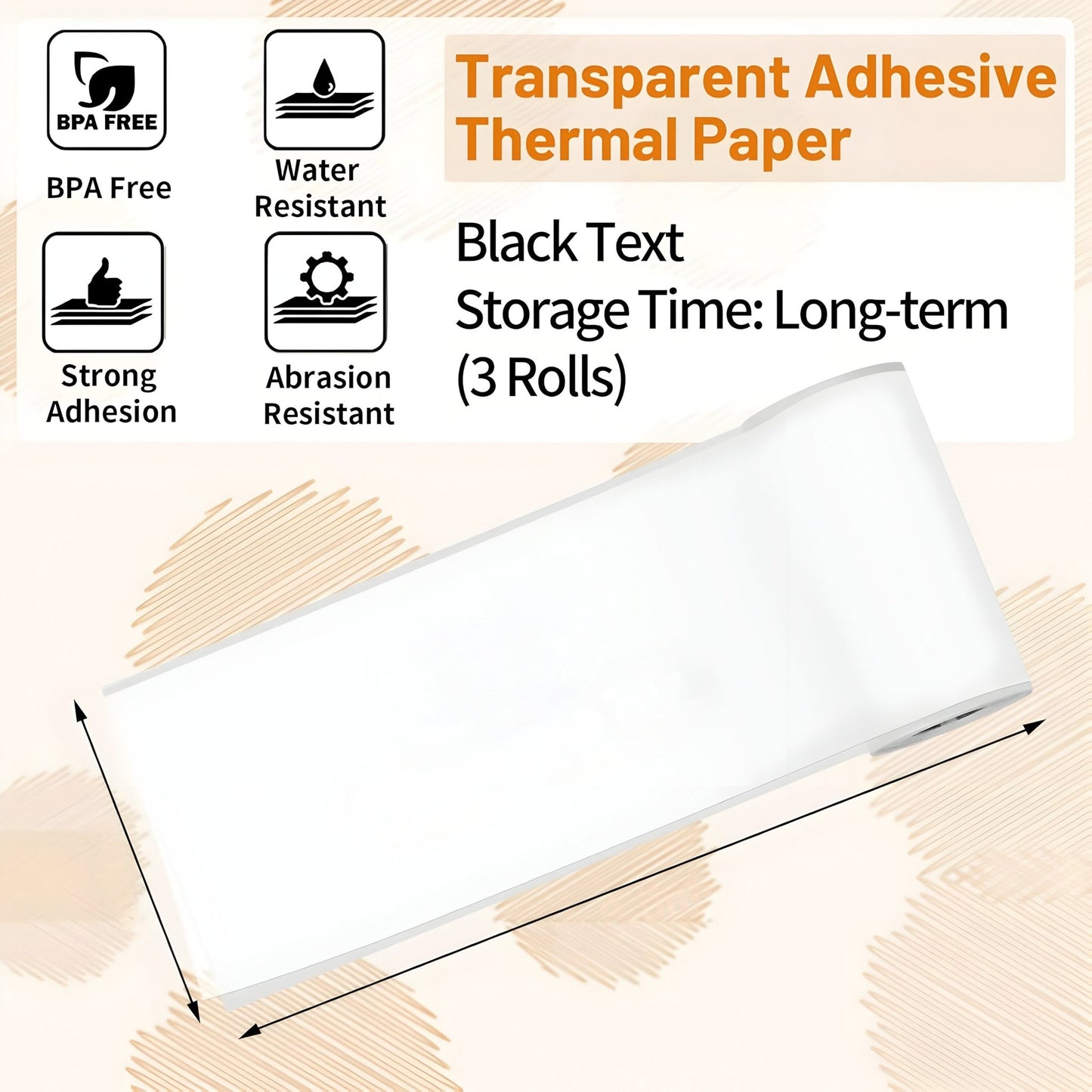 PrintGo's Adhesive Paper Rolls - VeleHome™