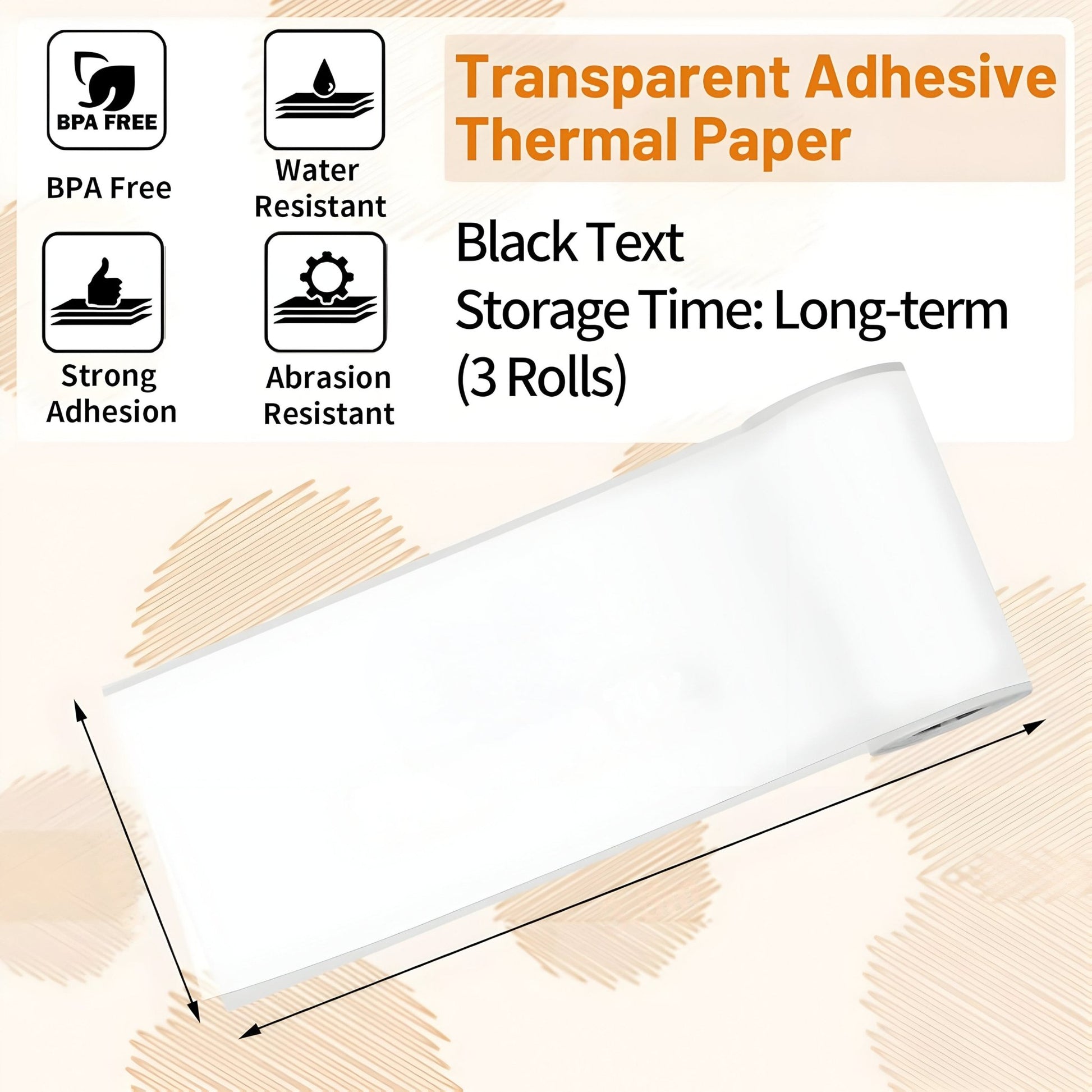 PrintGo's Adhesive Paper Rolls - VeleHome™
